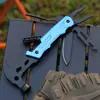 Martillo de Garra Multifuncional, Alicates, Cuchillo y Juego de Puntas Herramienta Martillo para Uso Portátil al Aire Libre, Camping y Hogar Abrebotellas