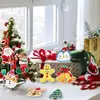 5D Transfronterizo Caliente 8 Piezas Pintura Diamante Material Acrílico Llavero Doble Cara DIY 5D Diamante Completo Papá Noel Colgante