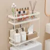Estante de almacenamiento para baño sobre el inodoro, organizador de pañuelos y estante de almacenamiento, estante organizador de gel de ducha para lavabo de baño