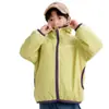 Jaqueta Jingqi Kidsren Outono e Inverno Nova Forrada com Fleece Polar para Bebê Top à Prova de Vento e Impermeável Roupas de Outono
