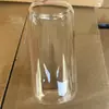 Taza de Vidrio Borosilicato con Tapa de Bambú y Popote, Lata de Refresco de 16 oz, Tarro Mason de 20 oz, Taza para Bebidas y Jugos, Transfronterizo