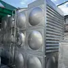 Torre de Resfriamento em Aço Inoxidável 304 Grau Industrial Resistente à Corrosão Torre de Água Circulante de Circuito Fechado Tanque de Água Retangular de Grande Capacidade