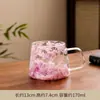 Taza de Té de Vidrio Gruesa de Doble Capa Antiescaldado de Gran Capacidad para Flores Preservadas y Flores Secas, Taza de Té y Taza para Beber Popular Doméstica Resistente al Calor
