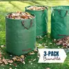 En Stock Venta Caliente Bolsas de Hojas de PP Bolsas para Almacenamiento de Hojas de Jardinería Doméstica Bolsas de Almacenamiento de Hojas Gruesas Duraderas de Gran Capacidad