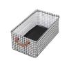 Caixa de Armazenamento com Padrão Pied-de-Poule para Roupas, Caixa de Armazenamento Dobrável para Guarda-Roupa Doméstico com Placa de PP Embutida, Armazenamento Embutido para Guarda-Roupa