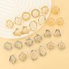 Aretes geométricos irregulares de personalidad simple europea y americana, aretes de línea retorcida de personalidad para mujer, aretes transfronterizos al por mayor