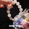 Joyería Pulsera de Calabaza de Cristal Rosa Natural de Madagascar Nuevo Estilo Chino Pulsera de Cuentas de Cristal de Amor Manta
