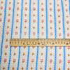 Vestido de Primavera y Verano, Ropa para el Hogar, Pijama, Tela para Ropa de Niños, Gasa Doble Capa de Algodón Puro a Rayas con Crepé Estampado Floral