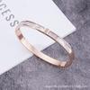 Venta Directa de Fábrica Spot Pulsera de Acero Titanio Clásica Clavo Trébol de Cuatro Hojas Corazón Cielo Estrellado Transfronteriza Europea y Americana