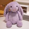 Muñeco de Conejo de Orejas Caídas Lindo Juguete de Peluche Muñeco de Conejo Blanco de Orejas Largas Muñeco de Tela de Confort Regalo de Cumpleaños para Niños