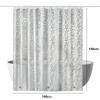 Cortina de Chuveiro Transparente Peva Atacado Amazon Cortina de Chuveiro 3D Pebble Sem Furos Cortina de Chuveiro Simples Impermeável