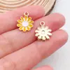 Misture 20 Gotas de Óleo Folhas de Flores Amarelas Liga Acessórios de Joalheria DIY Pulseira Brincos Chaveiro Pingente