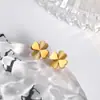 Collar de Trébol de Cuatro Hojas de la Suerte para Mujer 2022 Nuevo Clavícula Celebridad de Internet Acero de Titanio de Alta Calidad No se Desvanece