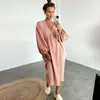 Nuevo Producto de Primavera 2026 de Amazon Bata de Noche de Algodón Puro Estilo Europeo y Americano Holgada y Cómoda Ropa de Casa Pijamas para Mujer
