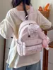 Nueva mochila floral transfronteriza para niñas, mochila de viaje elegante y ligera, alto valor estético, bolsa escolar de gran capacidad