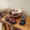 Zapatos planos de cuero para niña estilo francés con lazo, princesa, nueva colección primavera 2026, casual, versátiles, suela suave, moda