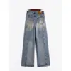 ¡Nanyou de Alta Gama! Jeans Lavados y Desgastados Estilo Páramo para Mujer, Pantalones Largos Rasgados Estilo Urbano 6081