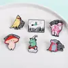 Aliexpress Producto Nuevo Broche Divertido de Animal Hongo Transfronterizo Dibujos Animados Divertidos Lindo Rana Ratón Accesorios Insignia