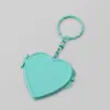 Llavero Espejo Pequeño DIY Espejo de Doble Cara Regalo Venta al por Mayor Colgante Creativo Metal Llavero para Llevar