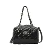 Bolso Pequeño Cuadrado Transfronterizo 2026 Estilo Nuevo Bolso de Cadena Acolchado Inspirado en Chanel para Mujer, Bolso de Hombro y Cruzado Versátil de Alta Gama Moderno