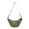 2026 Moda Nuevo Casual Bolso Croissant de Gran Capacidad Ligero Simple Tela Lavable Versátil para Viajes Diarios Bolso de Hombro Cruzado
