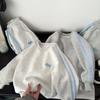 Conjunto de Bordado Novo Estilo Infantil 2026 Primavera e Outono Moletom Roupa de Primavera para Crianças Mais Velhas Esportes de Primavera Conjunto de Duas Peças Roupa Infantil da Moda