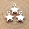 Pingente de Estrela Prata Antiga 15x12mm 1.6g Zakka Pequenos Acessórios de Pingente
