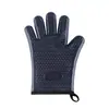 Guantes con Aislamiento de Algodón, Guantes de Silicona para Horno, Utensilios para Hornear, Guantes de Cinco Dedos con Forma de Corazón Específicos para Microondas de Cocina