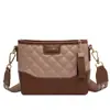 Bolsa Hobo Acolchoada de Nicho 2025 Nova Cor Color Block Tendência Pequena Estilo Chanel Bolsa Transversal Elegante Simples Bolsa de Ombro Color Block