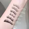 Pestañas Postizas sin Pegamento Gegebear Naturales Rizadas Tridimensionales en la Raíz con Raíz Decente Herramienta de Maquillaje de Belleza Pestañas Postizas Transfronterizas