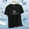 Camiseta Masculina de Malha de Seda Gelada de Verão Respirável de Secagem Rápida Mais Fácil de Combinar Top Esportivo Respirável de Manga Curta Manga Curta 1/2 Peças