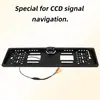 Nuevo Marco de Matrícula Europeo Cámara de Reversa LED de 4 Luces Montada en Vehículo Marco Europeo para Coche Marco de Matrícula Visión Nocturna HD