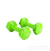 Halteres para Fitness em Casa, Halteres Sólidos de Ferro Fundido Revestidos de Plástico, Equipamento Portátil para Perda de Peso, Pequenos Halteres de Yoga para Mulheres, Halteres de Ferro Fundido