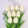 Tulipa de PU Personalizada Tulipa de Toque Realista Flor de Tulipa Ornamento de Decoração para Casa Adereços para Fotografia de Casamento Flor Artificial Transfronteiriço