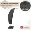 Protección de porche cubierta de sombrilla de patio venta caliente de Amazon exterior impermeable a prueba de lluvia a prueba de polvo parasol tela Oxford 210D