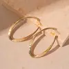 Agulha de prata brincos de argola grande oval simples europeus e americanos transfronteiriços temperamento moda brincos estilo vento frio brincos exagerados de alto padrão