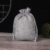 Bolsa de Regalo de Fiesta con Logo Imprimible Bolsa de Regalo para Vacaciones Día de San Valentín Bolsa con Cordón de Lino Navideña Bolsa de Embalaje Retro