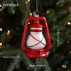 Novo Pingente de Plástico Cartoon Pintado de Vermelho e Branco Papai Noel Árvore de Natal Decoração Suspensa Suprimentos para Decoração de Atmosfera
