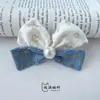 Tela de Mezclilla con Borde Crudo Estampado en Caliente Estrella Accesorios de Lazo para Bolsos DIY Zapatos Flor Sombrero Accesorios Ropa