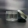 89 dientes 250ml boca ancha plástico transparente sellado grueso grado alimenticio para mascotas cuerpo de tarro crema botella para exfoliante