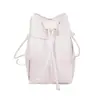 Bolsa Saco com Cordão de Verão 2026 para Mulheres, Bolsa de Ombro Casual Simples para o Dia a Dia, Bolsa Transversal Colorida Sólida Retro Fashion