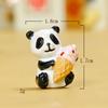 Versión Panda Gourmet súper linda adornos suculentos de micro bonsái adornos de jardín adornos de micro paisajismo para jardinería en maceta