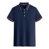 Camisa polo publicitaria de cultura de solapa de alta gama, camisa de manga corta, ropa de trabajo personalizada, camiseta, logotipo personalizado bordado