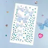 Maquiagem de palco para performance infantil tule autoadesivo borboleta adesivos de maquiagem diy pinta de rasgar decoração de testa pequenos acessórios adesivos de diamante