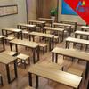 Pupitres y sillas para clases de arte escolar Escritorio Estudiantes de primaria y secundaria Doble Doble capa Tutoría Clase de guardería por la tarde Empleados largos