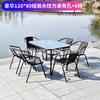Conjunto de Mesa, Cadeira e Guarda-Sol para Varanda Aberta, Jardim, Conjunto de Cadeiras de Rattan, Conjunto de Três Peças de Cadeira de Rattan para Lazer ao Ar Livre, Rattan Sintético de Lazer