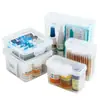 Organizador de Pastillas Portátil Conveniente para Múltiples Días, Tamaño Pequeño, Mini Amigable para Viajes, Múltiples Especificaciones para Elegir, Caja de Almacenamiento de Pastillas