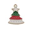 140 Desenhos animados Óleo Gota Liga Santa Elk Árvore Floco de Neve DIY Brincos Pulseira Pingente Jóias Acessórios
