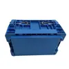 KLT-F3147 Caja Plegable Engrosada Caja de Logística Caja Industrial de Plástico para Rotación con Tapa Abatible Canasta Caja de Almacenamiento y Distribución