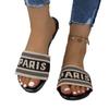 Verano Nuevo Europeo y Americano Talla Grande Sandalias y Pantuflas de Punta Abierta Moda Casual Pantuflas de Suela Blanda Combinables Pantuflas Transfronterizas